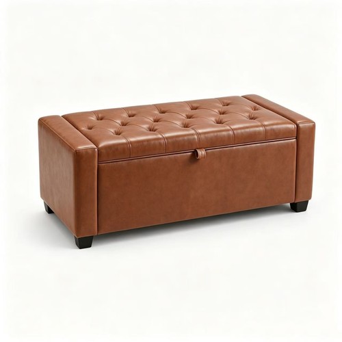 Storage ottoman bench tufted - storage,