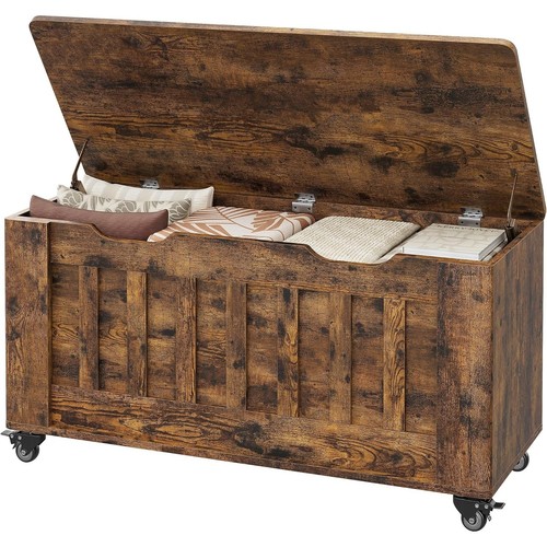 Storage bench with casters - storage,