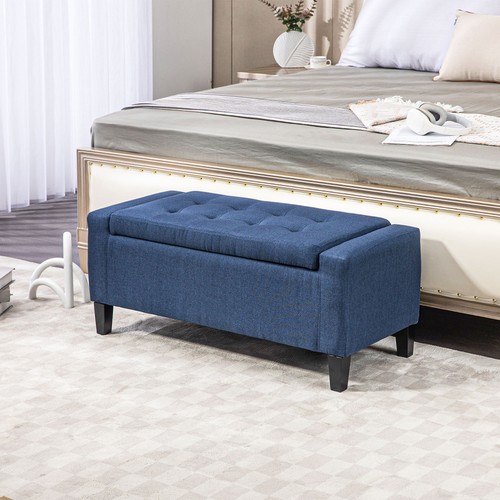 Tufted storage ottoman - storage,