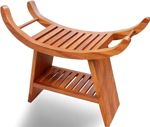 Teak shower bench shoe - 23",