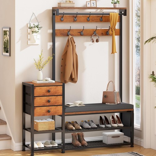 Coat rack hall tree - coat,