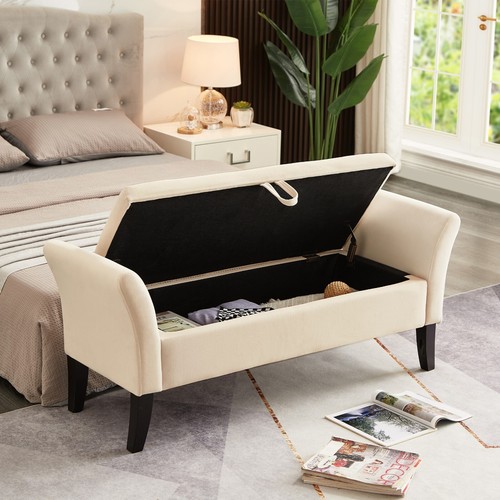 Velvet end bed storage - velvet,